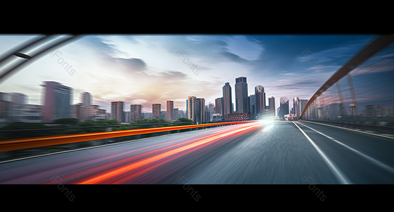 现代城市公路疾驰感竞速延时广角摄影,高清,摄影图,摄影图片,图片大全,摄影图免费下载